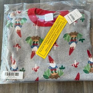NWT Hanna Andersson Holiday Gnome Long Johns Size 130